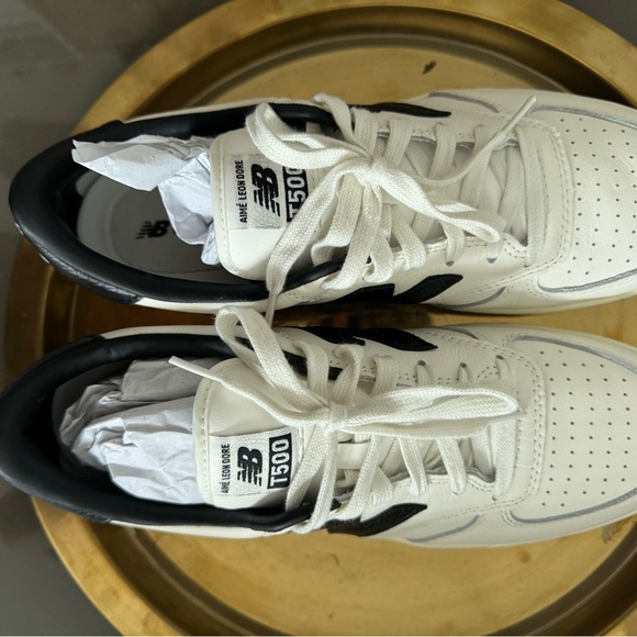 Aime Leon Dore (ALD) x New Balance T500 Tennis Oxford - White/Black (Size 10.5) - Picture 4 of 7